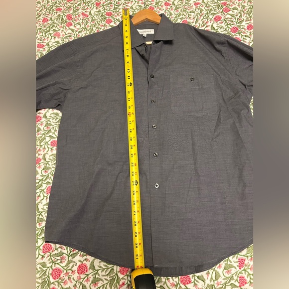 Yves Saint Laurent Men’s Grey Button Down Shirt - Size 17 (XL) - Picture 6 of 7